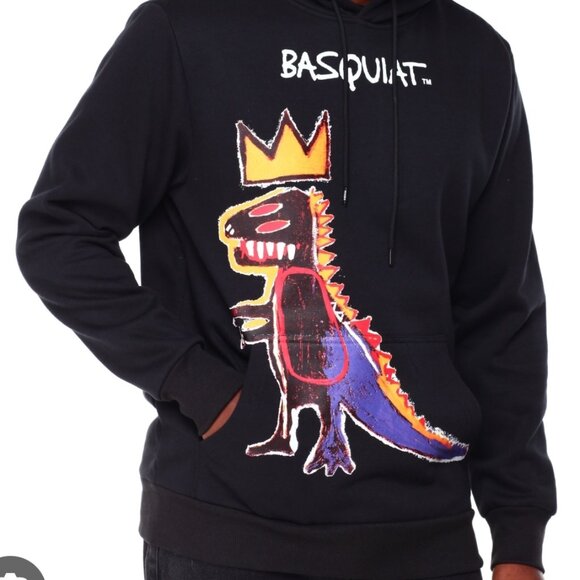 NEW Classic Jean Michel Basquiat Artwork Hoodie Pullover Sweater - Picture 4 of 5